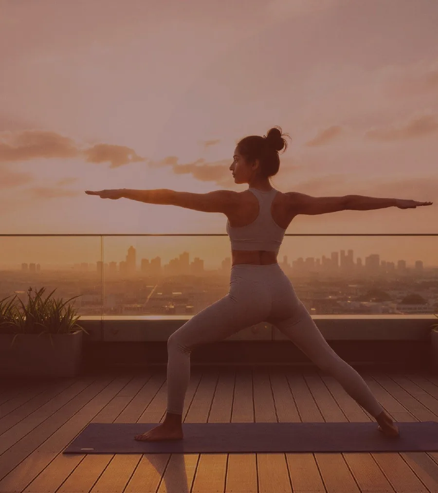 Yoga and wellness deck